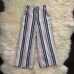 Hollister Ultra High-Rise Fun Striped Flowy Wide-Leg Pants with Pockets